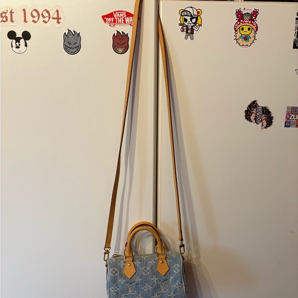 Louis Vuitton Speedy Nano Monogram Denim Sky Blue Limited Edition. - Picture 12 of 15